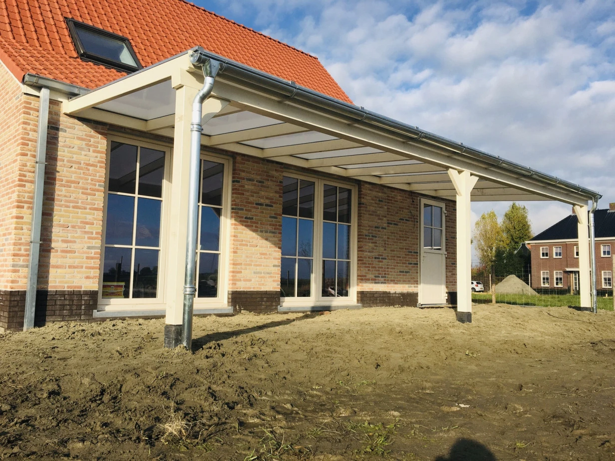 Douglas Terrasoverkapping Geschaafd Polycarbonaat Helder 800 x 350 cm - Afbeelding 8